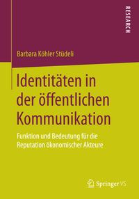 Produktbild: Identit&auml;ten in der &ouml;ffentlichen Kommunikation