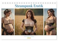 Produktbild: Steampunk Erotik - Schwangere Frauen (Tischkalender 2026 DIN A5 quer), CALVENDO Monatskalender