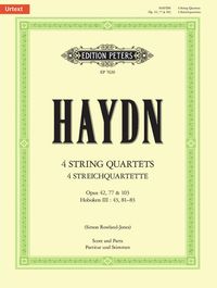 Produktbild: Haydn, J: 4 String Quartets Opp. 42, 77 and 103