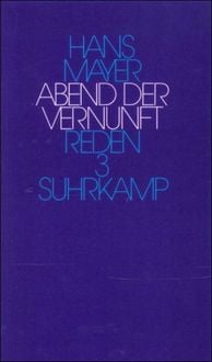 Produktbild: Mayer, H: Abend der Vernunft