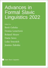 Produktbild: Advances in Formal Slavic Linguistics 2022