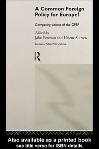 Produktbild: A Common Foreign Policy for Europe?