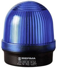 Produktbild: Werma Signaltechnik Signalleuchte 200.500.00 200.500.00 Blau Dauerlicht 12 V/AC, 12 V/DC, 24 V/AC, 24 V/DC, 48 V/AC, 48 V/DC, 110 V/AC, 230 V/AC