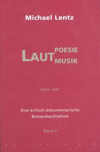 Produktbild: Lautpoesie/-musik nach 1945