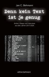 Produktbild: Denn kein Text ist je genug