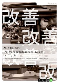 Produktbild: Das Managementkonzept Kaizen bei Toyota