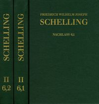 Bild vom Artikel Schelling: Historisch-kritische Ausgabe, 2/6,1-2 vom Autor Friedrich Wilhelm Joseph Schelling