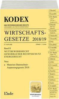 Produktbild: KODEX Wirtschaftsgesetze Band II 2018/19