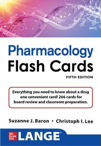 Produktbild: Lange Pharmacology Flash Cards, Fifth Edition