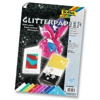 Produktbild: folia Glitterpapier 70g/m&sup2; 23x33cm 10 Blatt
