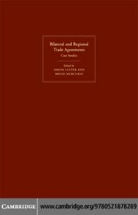 Produktbild: Bilateral and Regional Trade Agreements