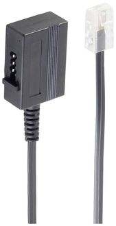 Bild vom Artikel Shiverpeaks Telefon (analog) Adapter [1x RJ45-Stecker 8p4c - 1x TAE-U-Buchse] 0.2m Schwarz vom Autor 