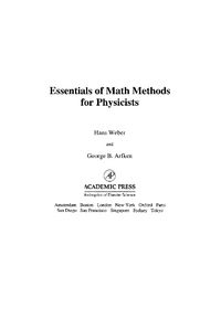 Produktbild: Essentials of Math Methods for Physicists