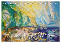 Produktbild: Landschaft in der Malerei: Ein Kunstkalender (Tischkalender 2026 DIN A5 quer), CALVENDO Monatskalender