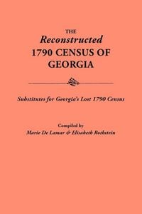 Produktbild: Reconstructed 1790 Census of Georgia