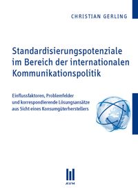 Produktbild: Standardisierungspotenziale im Bereich der internationalen Kommunikationspolitik
