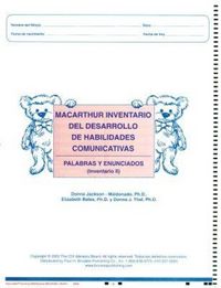 Produktbild: MacArthur Inventario del Desarrollo de Habilidades Comunicativas (Inventario)