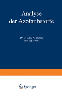 Produktbild: Analyse der Azofarbstoffe