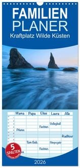 Produktbild: Familienplaner 2026 - Kraftplatz Wilde K&uuml;sten mit 5 Spalten (Wandkalender, 21 x 45 cm) CALVENDO