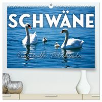 Produktbild: Schw&auml;ne - Prachtvolle Federkleider. (hochwertiger Premium Wandkalender 2026 DIN A2 quer), Kunstdruck in Hochglanz