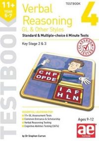 Produktbild: 11+ Verbal Reasoning Year 5-7 GL & Other Styles Testbook 4