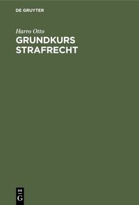 Produktbild: Grundkurs Strafrecht