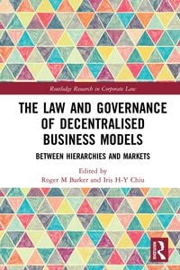 Produktbild: The Law and Governance of Decentralised Business Models
