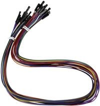 Produktbild: Joy-it RB-CB3-050 Jumper-Kabel Raspberry Pi&reg;, Banana Pi, Arduino [20x Drahtbr&uuml;cken-Buchse - 20x Drahtbr&uuml;cken-Buchse] 0.50 m Bunt inkl. Pins