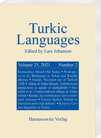 Produktbild: Turkic Languages 25 (2021) 2