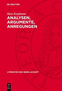 Produktbild: Analysen, Argumente, Anregungen