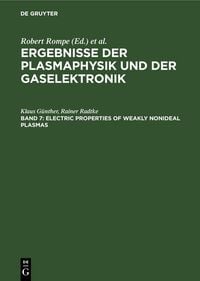 Produktbild: Electric Properties of Weakly Nonideal Plasmas