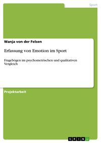 Produktbild: Erfassung von Emotion im Sport