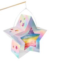 Produktbild: URSUS Laternenzeit Laternen-Bastelset, Twinkle Star, silber