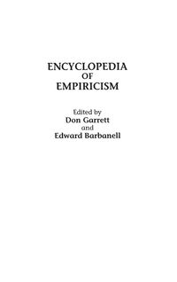 Produktbild: Encyclopedia of Empiricism