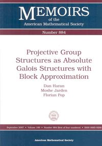 Produktbild: Projective Group Structures as Absolute Galois Structures with Block Approximation