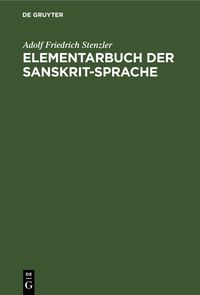 Produktbild: Elementarbuch der sanskrit-Sprache