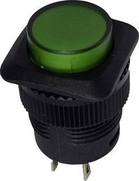 Produktbild: TRU COMPONENTS 1587810 TC-R13-508A-05GN Drucktaster 250 V/AC 1.5 A 1 x Aus/(Ein) tastend 1 St.