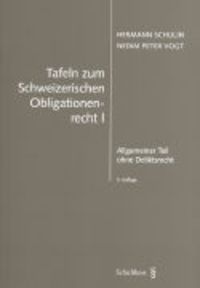 Produktbild: Tafeln zum Obligationenrecht I