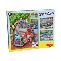 Produktbild: Puzzles Polizei, Feuerwehr & Co. 3 Motive