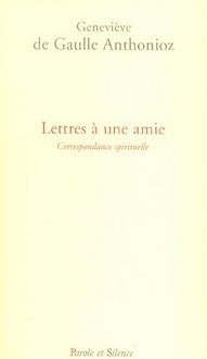 Produktbild: Lettres &agrave; une amie
