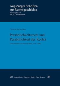 Produktbild: Pers&ouml;nlichkeitsrecht und Pers&ouml;nlichkeit des Rechts
