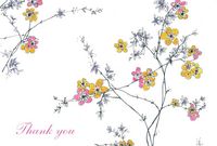 Produktbild: Flowering Vines Thank You Note