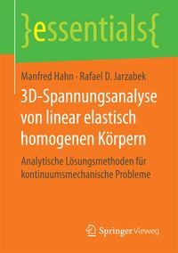 Produktbild: 3D-Spannungsanalyse von linear elastisch homogenen K&ouml;rpern