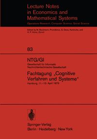 Produktbild: NTG/GI Gesellschaft f&uuml;r Informatik Nachrichtentechnische Gesellschaft. Fachtagung &bdquo;Cognitive Verfahren und Systeme&ldquo;