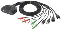 Produktbild: SpeaKa Professional SP-KVM-210 2 Port KVM-Umschalter HDMI Tastatur 4096 x 2160 Pixel