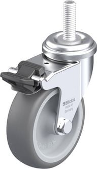 Produktbild: Blickle 307124 LRA-TPA 75G-FI-GS10 Lenkrolle mit Feststeller Rad-Durchmesser: 75 mm Tragf&auml;higkeit (max.): 75 kg 1 St.