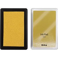 Produktbild: Creativ Company Stempelkissen, H 2 cm, Gr&ouml;&szlig;e 9x6 cm, Gold, 1 Stk