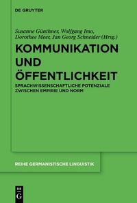 Produktbild: Kommunikation und &Ouml;ffentlichkeit