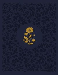 Produktbild: B&iacute;blia ACF com espa&ccedil;o para anota&ccedil;&otilde;es, Capa luxo azul com flores em baixo relevo, Leitura Perfeita
