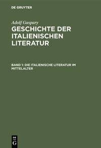Produktbild: Die italienische Literatur im Mittelalter